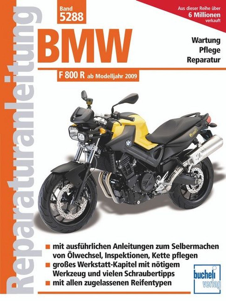 BMW F 800 R (Naked Bike) - ab Modelljahr 2009 - Reparaturbuch, Buchcover