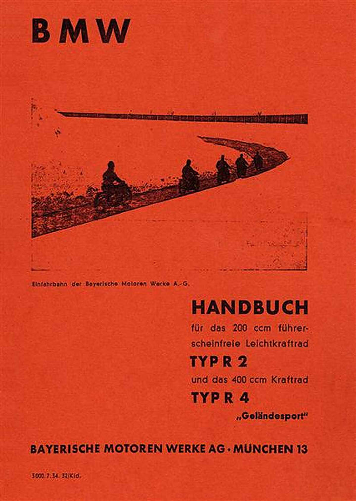 BMW R 2 /R 4 Betriebsanleitung, Buchcover