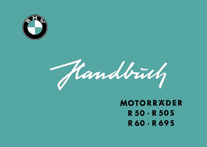 BMW R50 R50S R60 R69S Betriebsanleitung, Buchcover