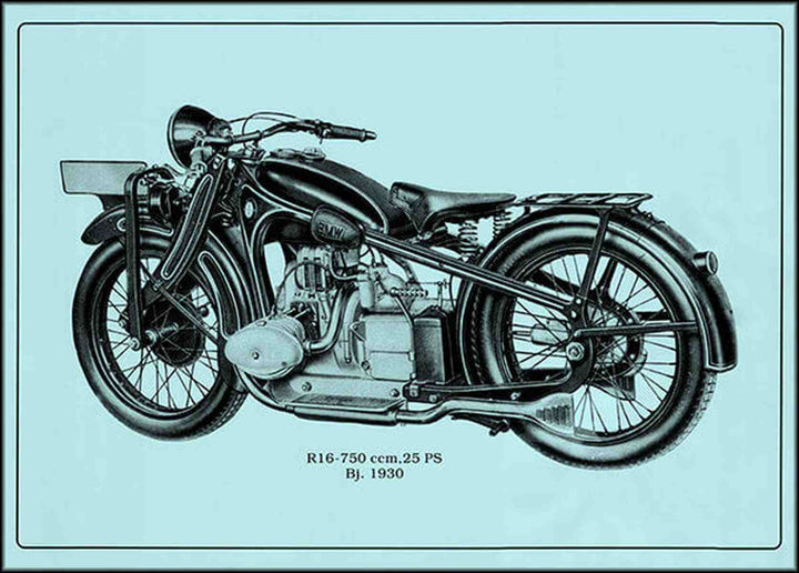 BMW R16 Motorrad Poster, Poster-Motiv