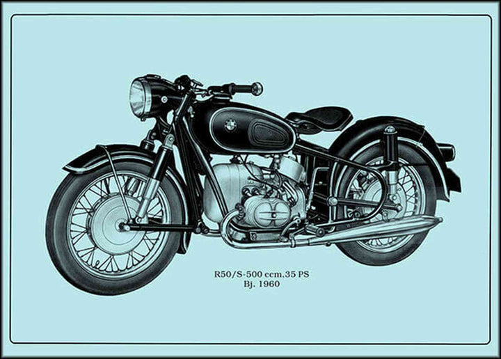 BMW R50/S Motorrad Poster, Poster-Motiv