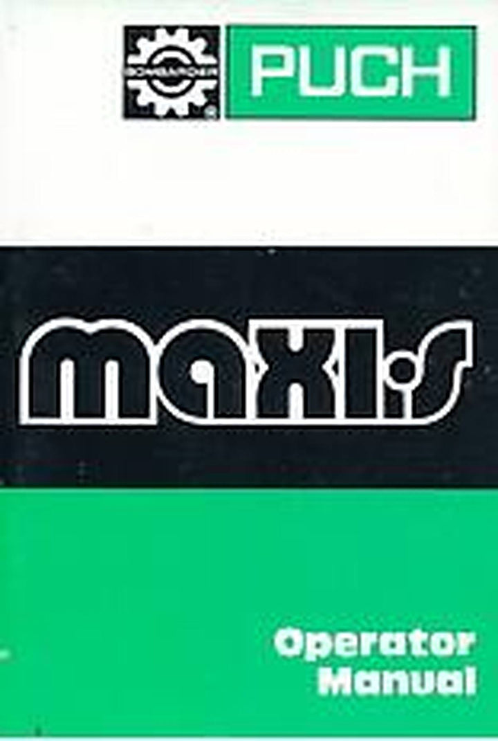 Puch Bombardier Maxi S Operator Manual, Buchcover