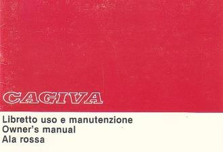 Cagiva Ala Rossa 350 Betriebsanleitung, Buchcover