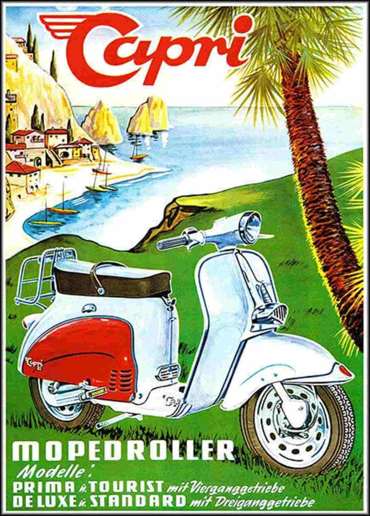 Capri Mopedroller Poster, Poster-Motiv