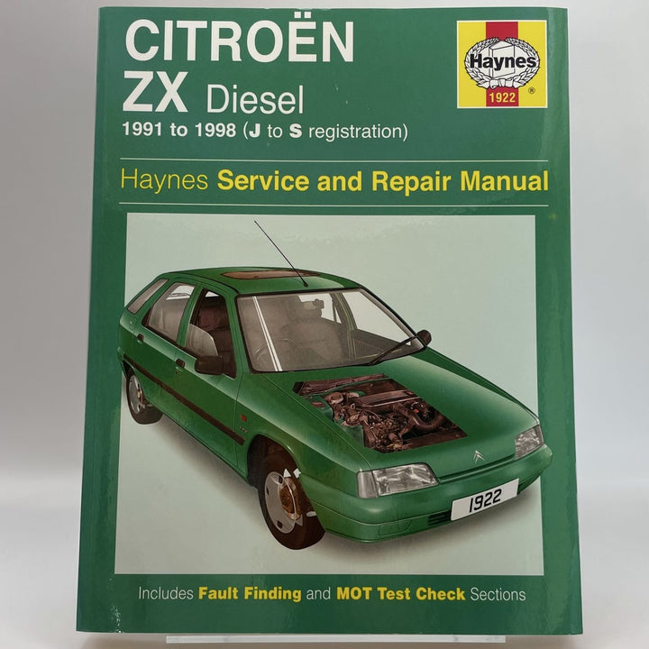 Citroen ZX Diesel (1991-1998) Service and Repair Manual