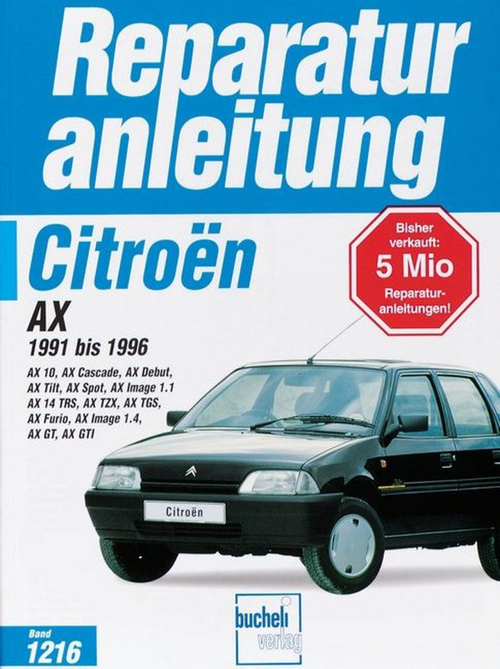Citroen AX 1991 bis 1996 - Reparaturbuch, Buchcover