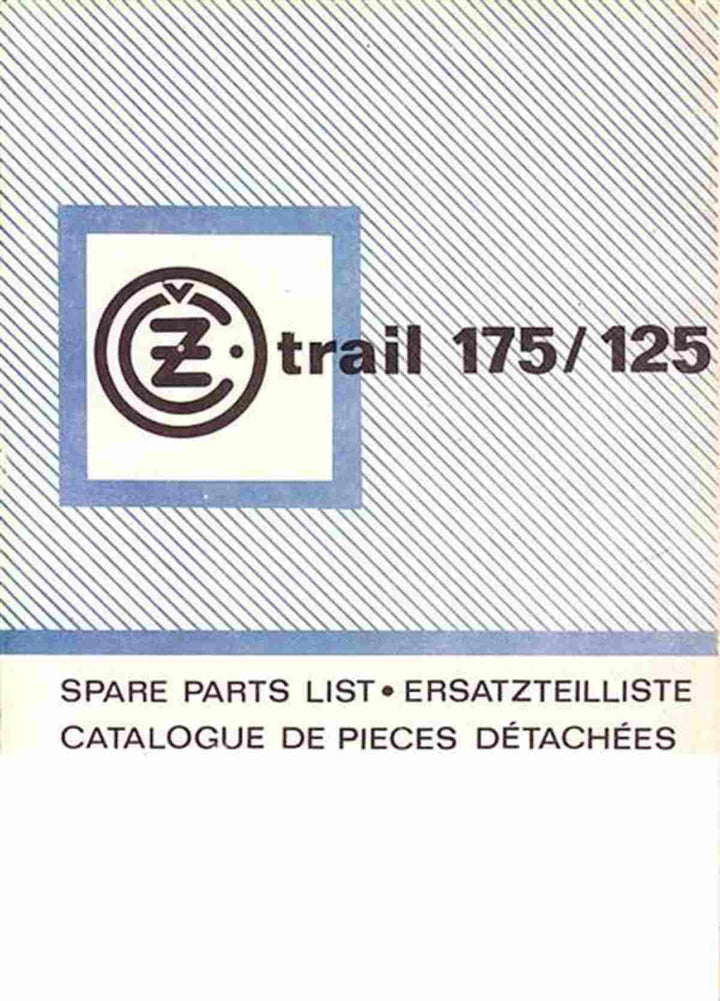 CZ Trial 125/175, Typ 481/00, 482/00, Trial-Cocy 482/01, Ersatzteilkatalog, Buchcover