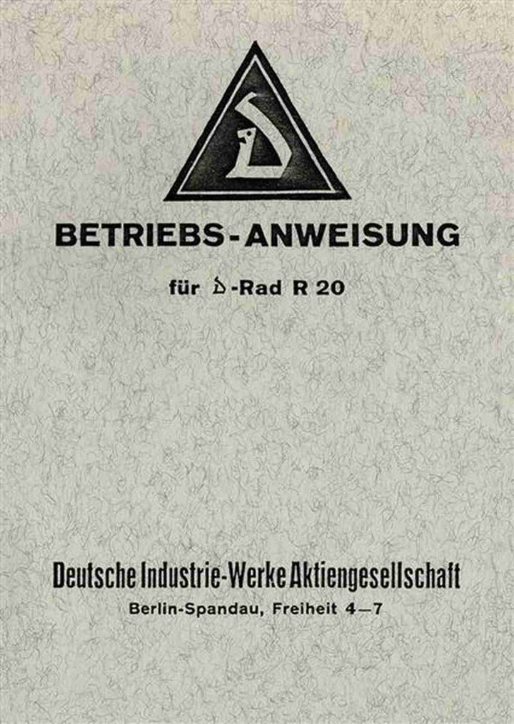 D-Rad R20 Betriebsanleitung, Buchcover