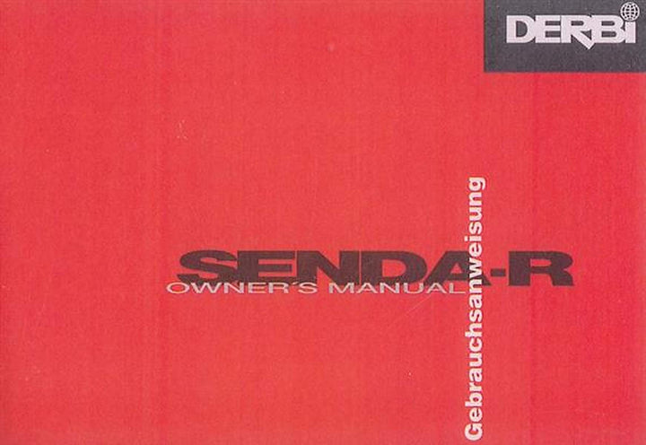 Derbi Senda-R, Gebrauchsanweisung, Buchcover