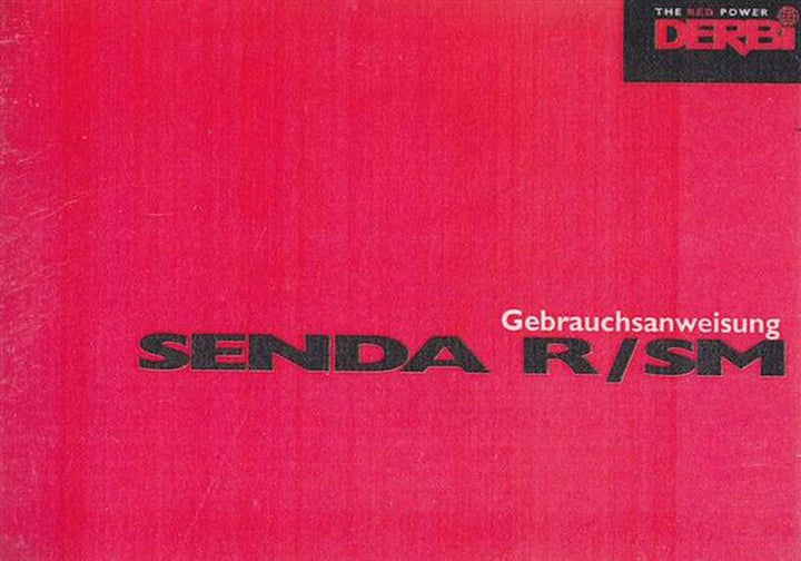 Derbi Senda R, SM, Gebrauchsanweisung, Buchcover