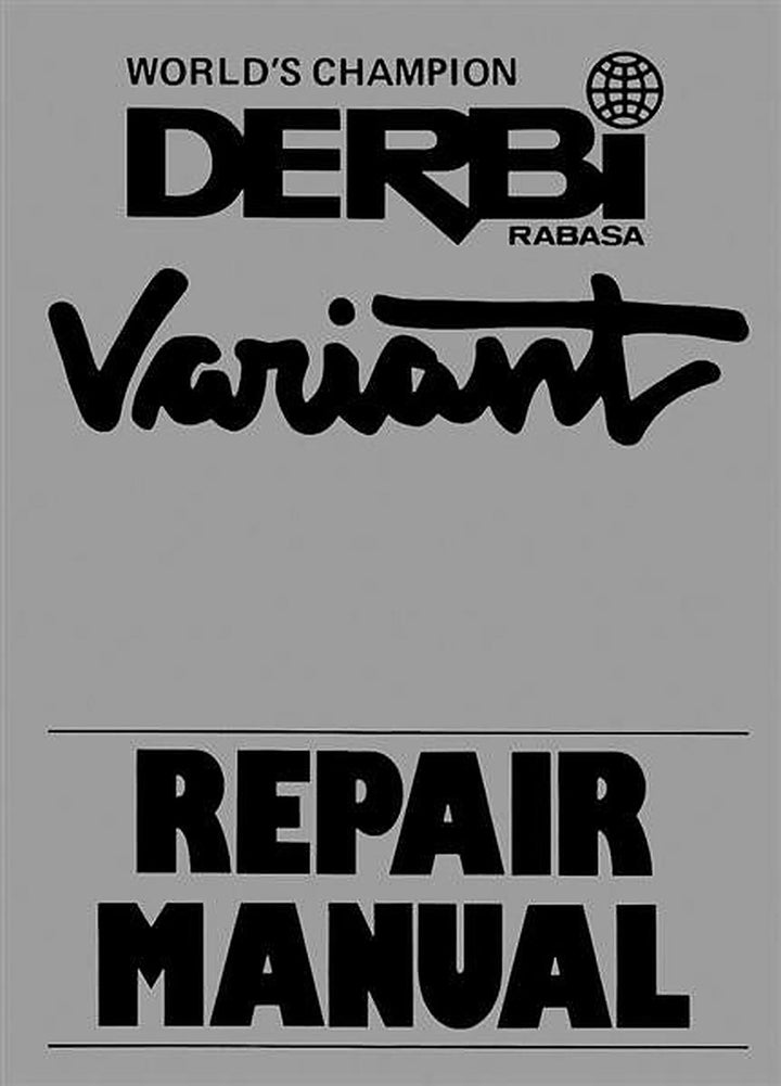 Derbi Variant, Repair Manual, Buchcover