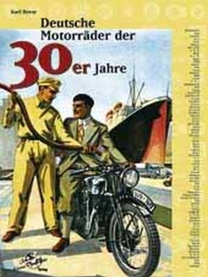 Deutsche Motorräder der 30er Jahre, Buchcover