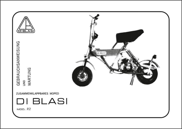 Di Blasi R2 Paperino Gebrauchsanweisung, Wartung, Teile, Buchcover