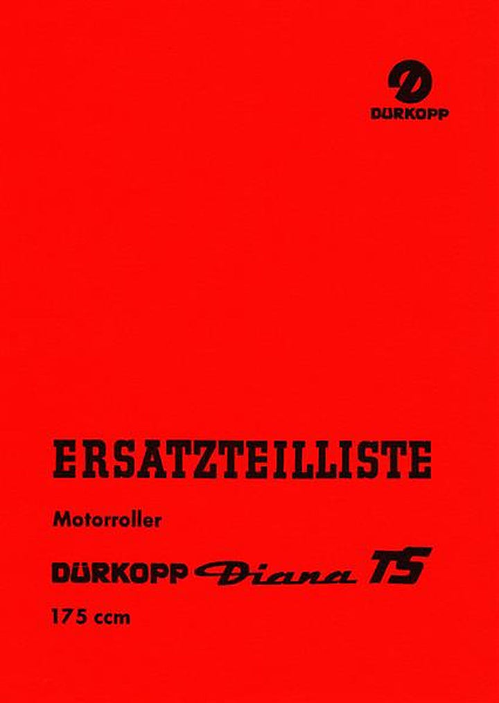 Dürkopp Diana TS Ersatzteilkatalog, Buchcover