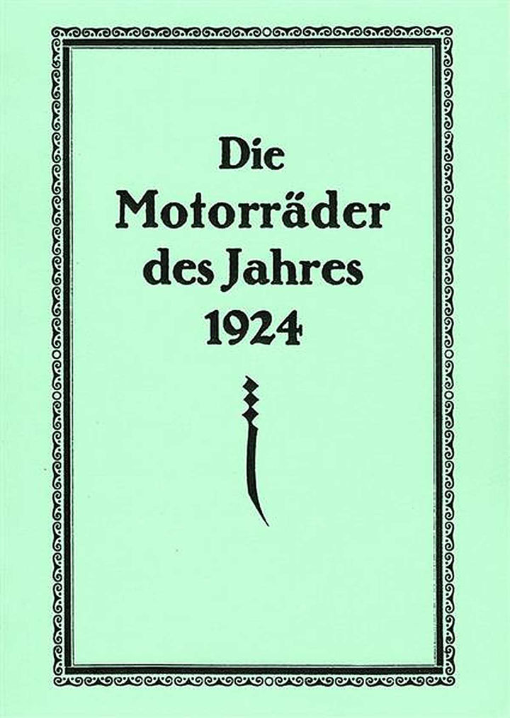 Die Motorräder des Jahres 1924, Buchcover