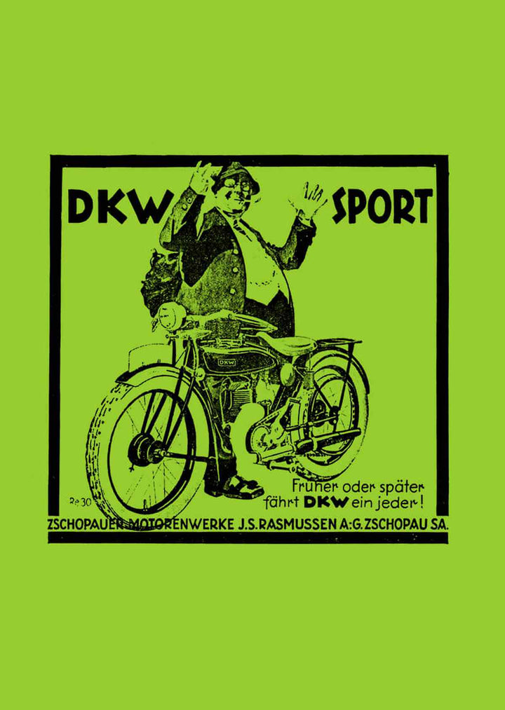 DKW Gesamtprospekt Sport 1927 für E200 E250 Z500, Buchcover