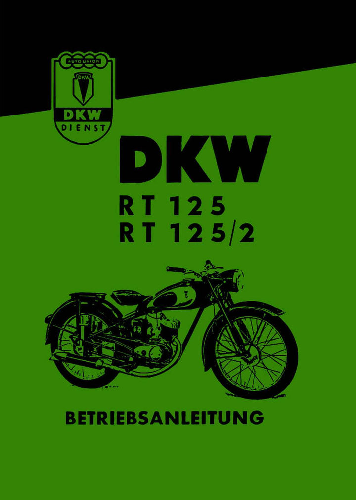 DKW RT125 und RT125/2 Betriebsanleitung, Buchcover