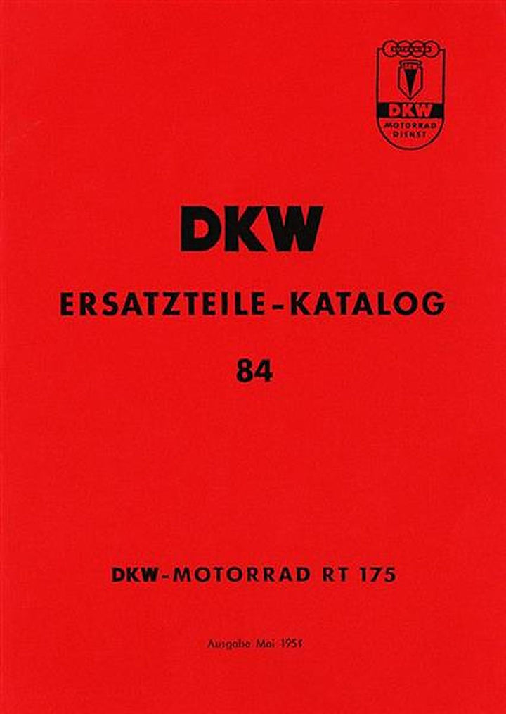 DKW RT175 Ersatzteilkatalog, Buchcover