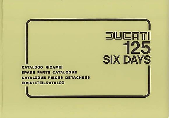 Ducati 125 Six Days, Ersatzteilkatalog, Buchcover