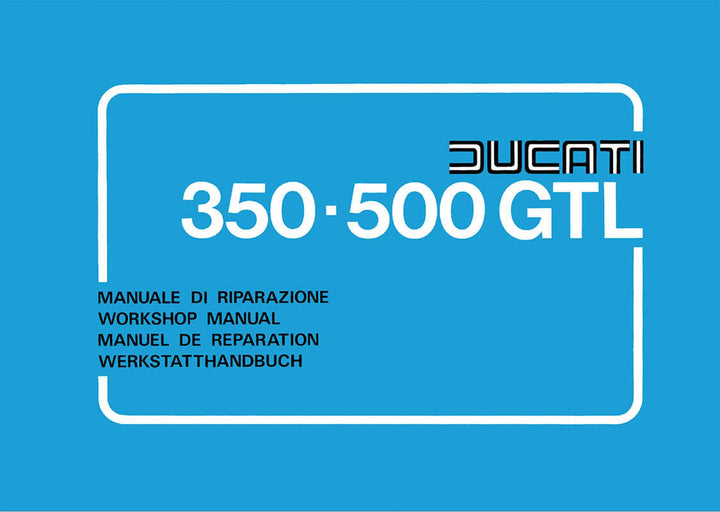 Ducati 350GT 500GT 500 Sport Desmo Werkstathandbuch, Buchcover