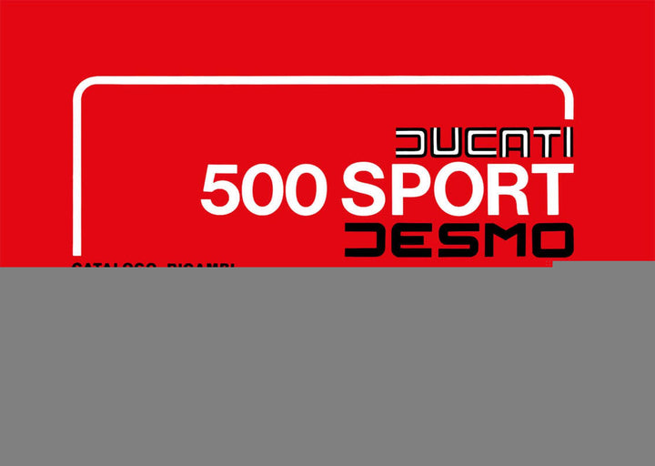 Ducati 500 Sport Desmo Fahrgestell Ersatzteilkatalog, Buchcover
