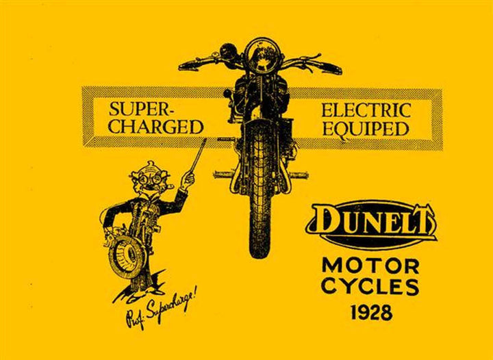 Dunelt Motorcycles 1928 Prospekt, Buchcover