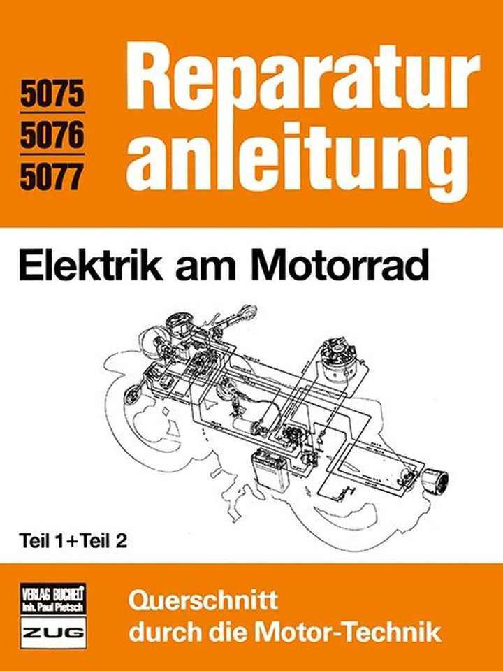Elektrik am Motorrad Teil 1 und Teil 2 - Reparaturbuch, Buchcover