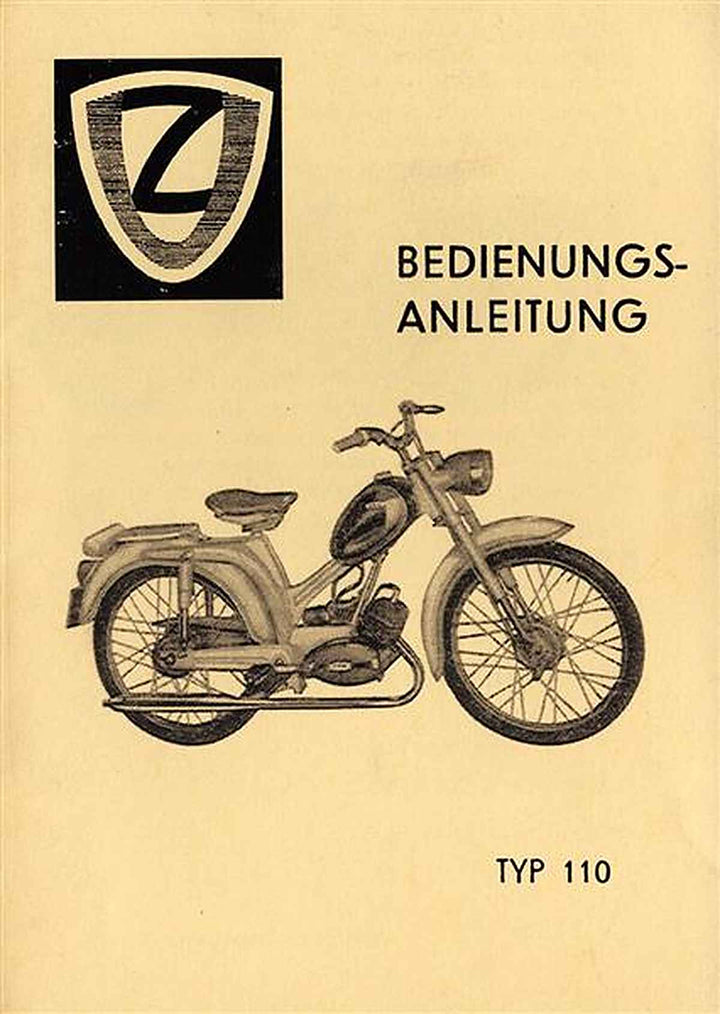 Zweirad Union Typ 110 Betriebsanleitung, Buchcover