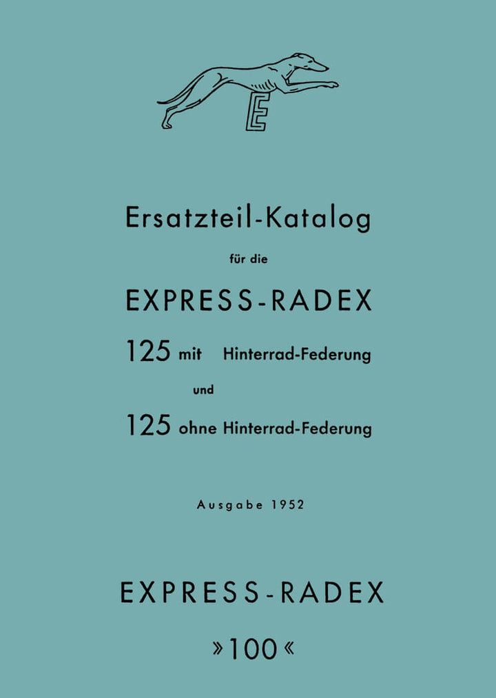 Express Radex 100 und 125 Ersatzteilkatalog, Buchcover