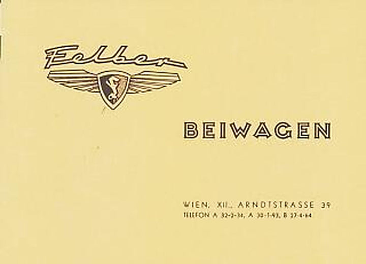 Felber Beiwagen III, Prospekt-Reprint, Buchcover