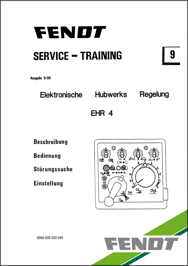 Fendt Farmer 200 300 Favorit EHR 4 EHL Service-Training, Buchcover