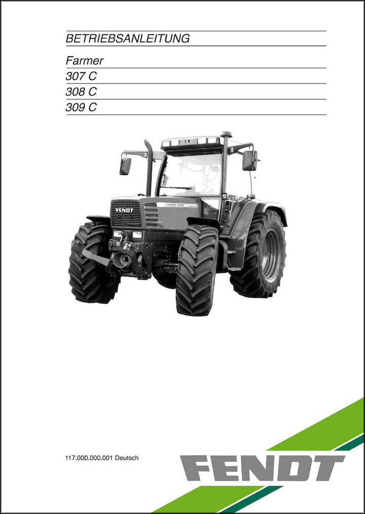 Fendt Farmer 307C 308C 309C 1998 Betriebsanleitung, Buchcover