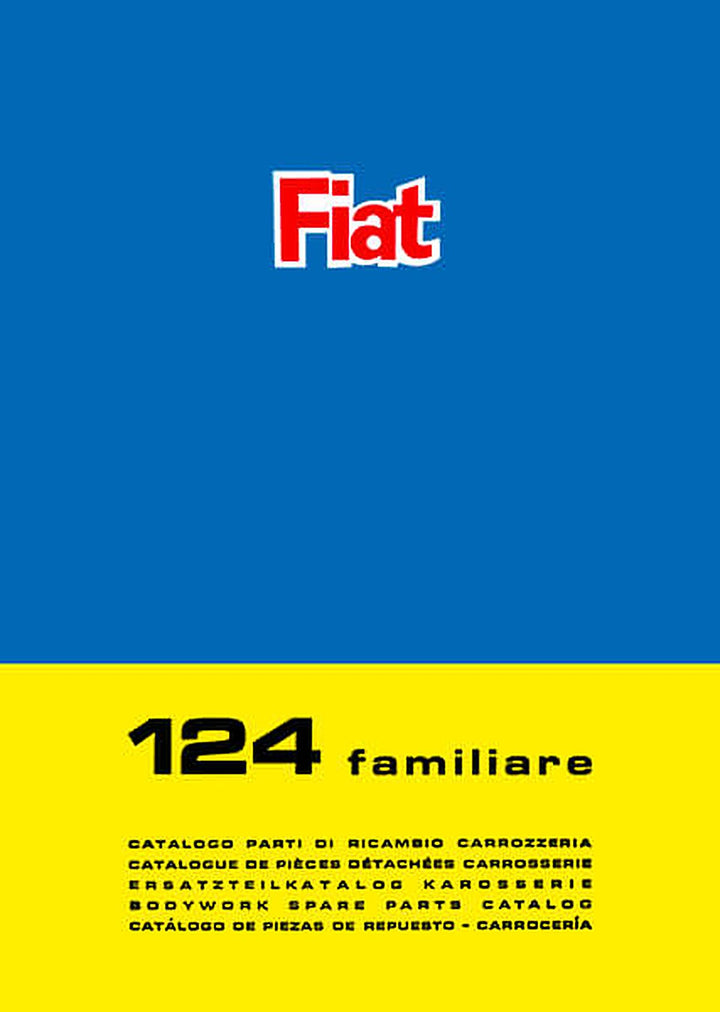 Fiat 124 Familiare Karosserie Ersatzteilkatalog, Buchcover