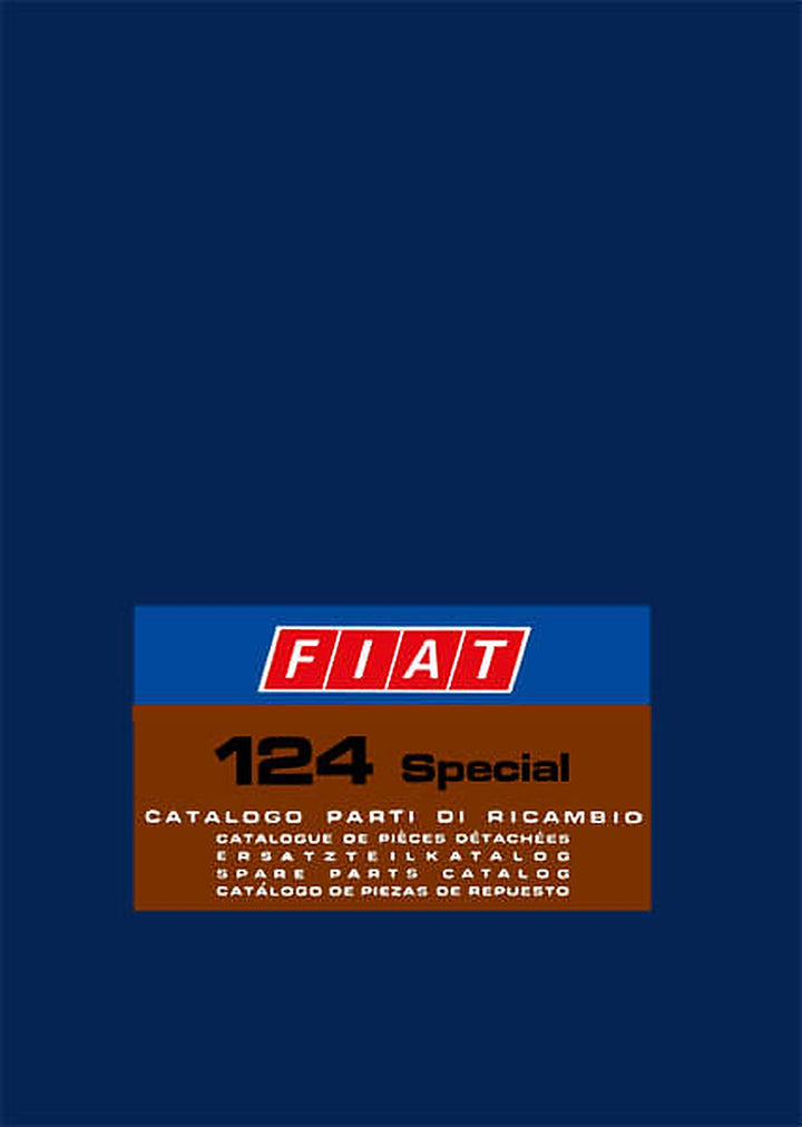 Fiat 124 Special Ersatzteilkatalog, Buchcover