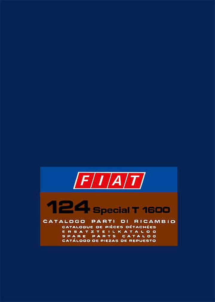 Fiat 124 Special T1600 Ersatzteilkatalog, Buchcover