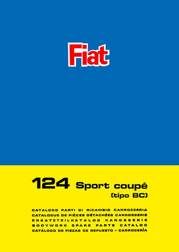 Fiat 124 Sport Coupé (Typ BC) Karosserie Ersatzteilkatalog, Buchcover