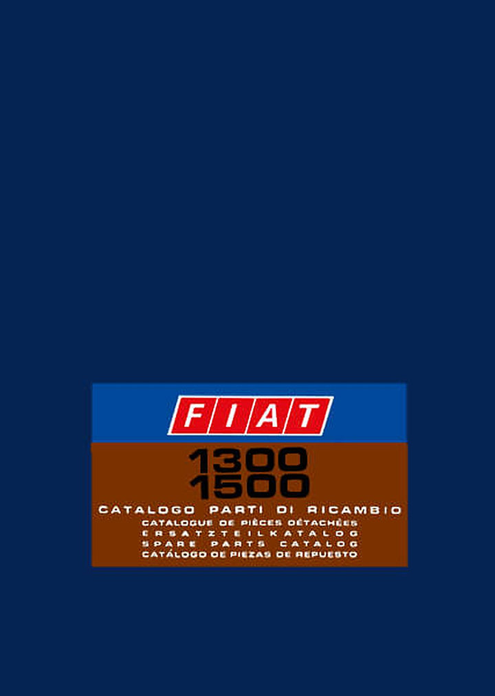 Fiat 1300 und 1500 Ersatzteilkatalog, Buchcover