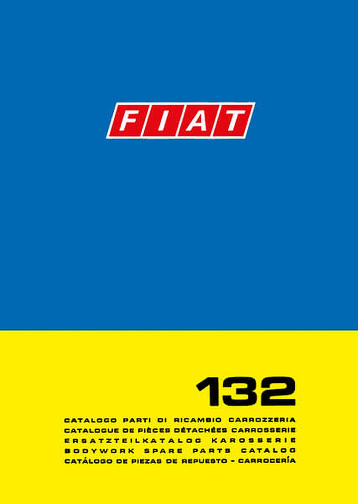 Fiat 132 Karosserie Ersatzteilkatalog, Buchcover