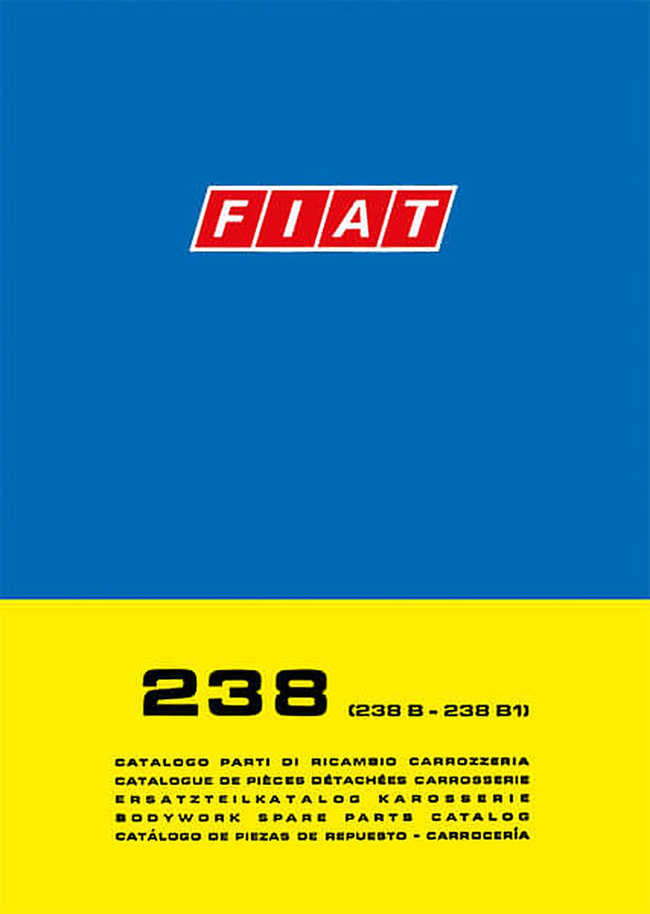 Fiat 238 (238B - 238B1) Karosserie Ersatzteilkatalog, Buchcover