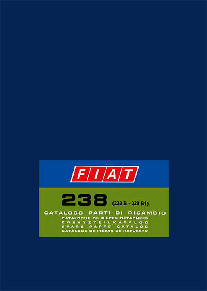 Fiat 238 (238B - 238B1) Ersatzteilkatalog, Buchcover