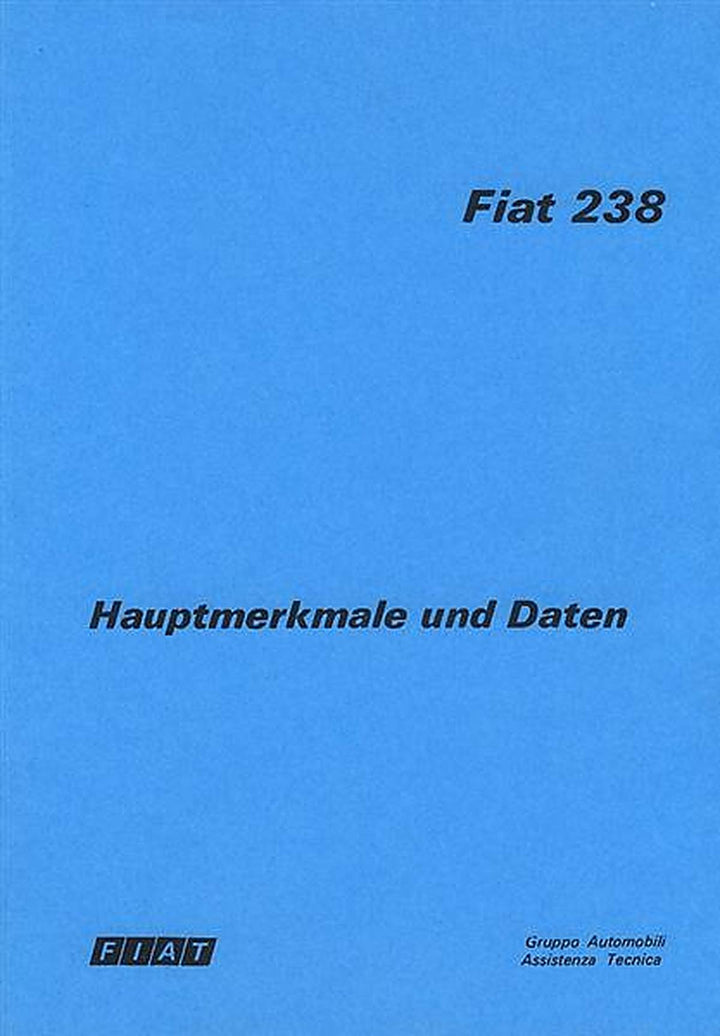 Fiat 238 Bus, Transporter, Pritsche, Hauptmerkmale und Daten, Buchcover