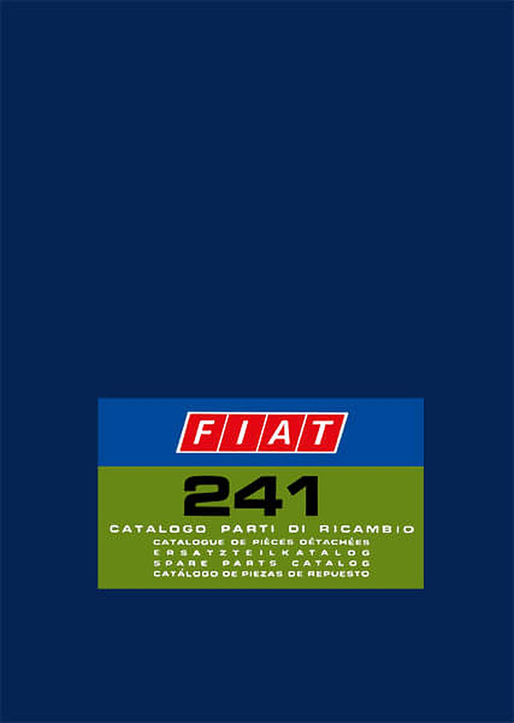 Fiat 241 Ersatzteilkatalog, Buchcover
