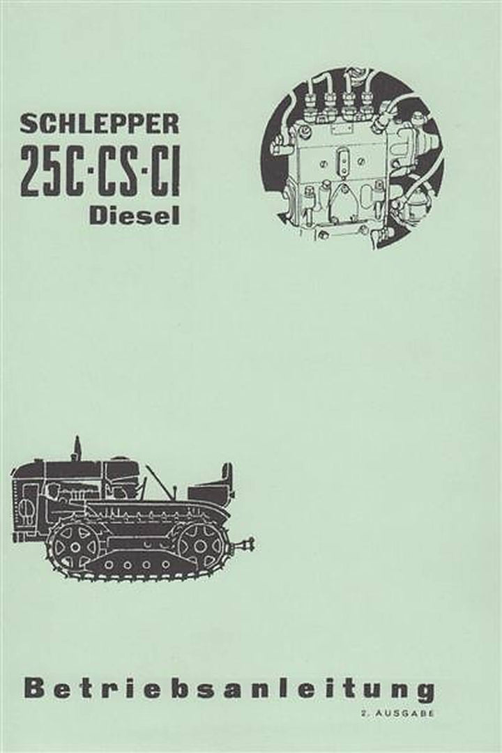 Fiat 25 C, 25 CS, 25 CI Raupenschlepper Diesel, Betriebsanleitung, Buchcover