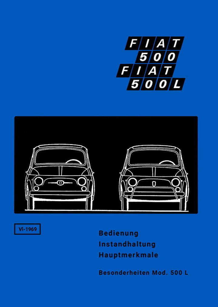 Fiat 500 und 500L Betriebsanleitung, Buchcover