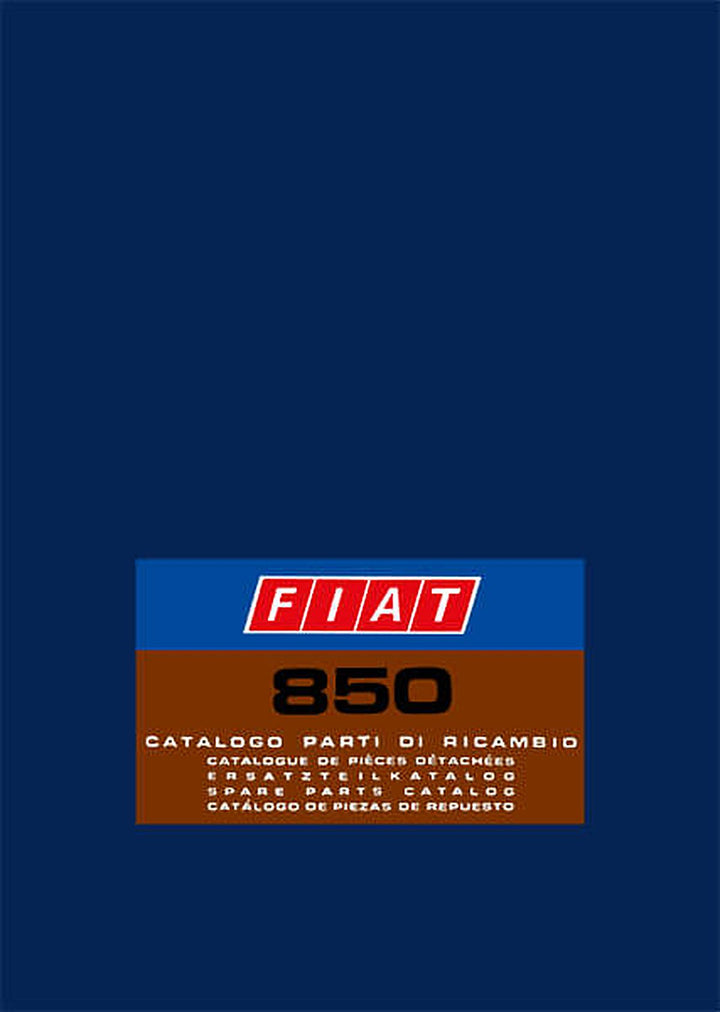 Fiat 850 Ersatzteilkatalog, Buchcover