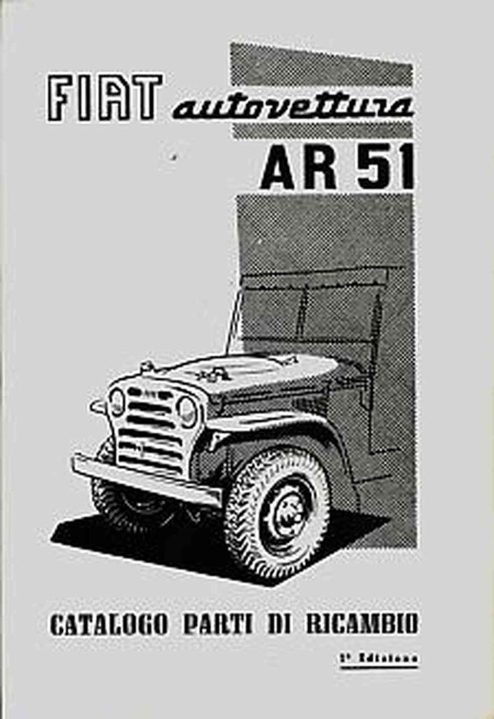 Fiat AR 51 Autovettura Jeep Ersatzteilkatalog, Buchcover