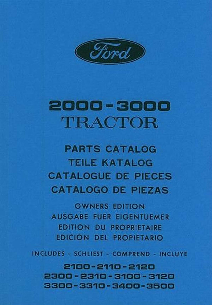 Ford Traktor 2100 2110 2120 2300 2310 3100 3120 3300 3310 3400 3500 Ersatzteilkatalog, Buchcover