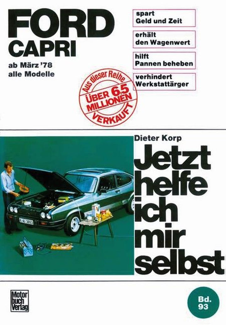 Ford Capri alle Modelle ab März 1978 Reparaturbuch, Buchcover