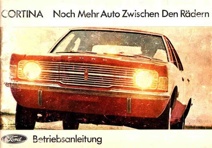 Ford Cortina 1300 1600 1600 GT 2000 Betriebsanleitung, Buchcover