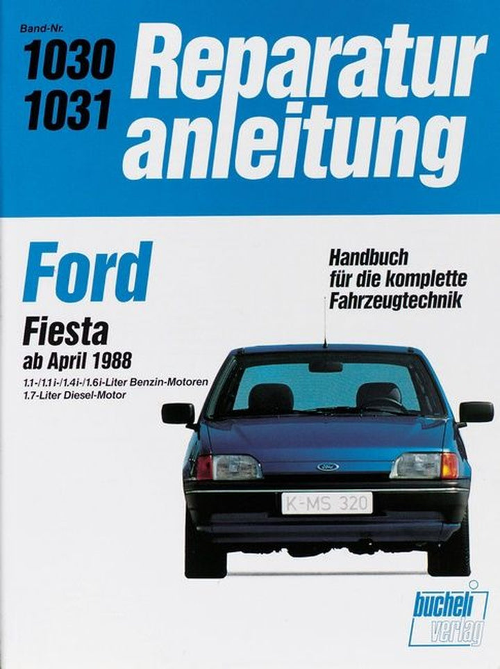 Ford Fiesta ab April 1988 - Reparaturbuch, Buchcover